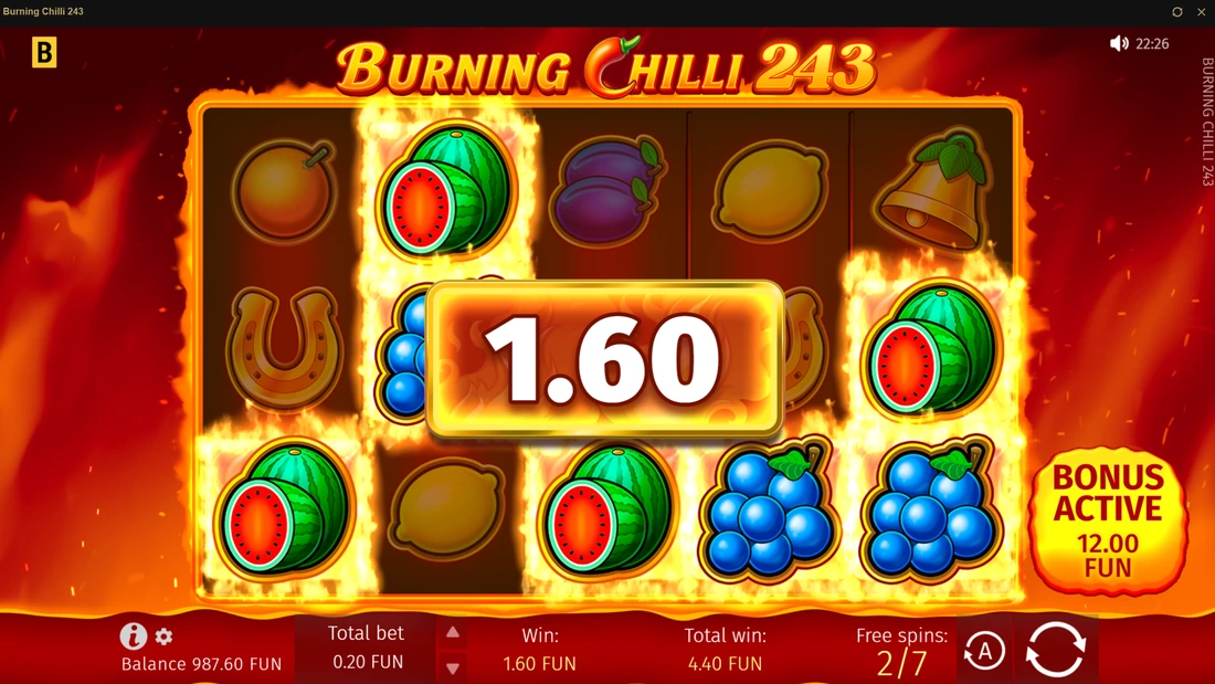 Burning Chilli 243 BGaming All Pays
